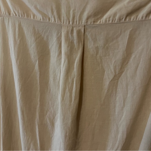 Pomandere Women’s Beige Popover button front top sleeveless capsule essential 10 - Picture 12 of 12